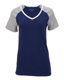 Women's Colorblocked V-Neck T-Shirt