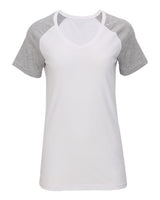 Women's Colorblocked V-Neck T-Shirt