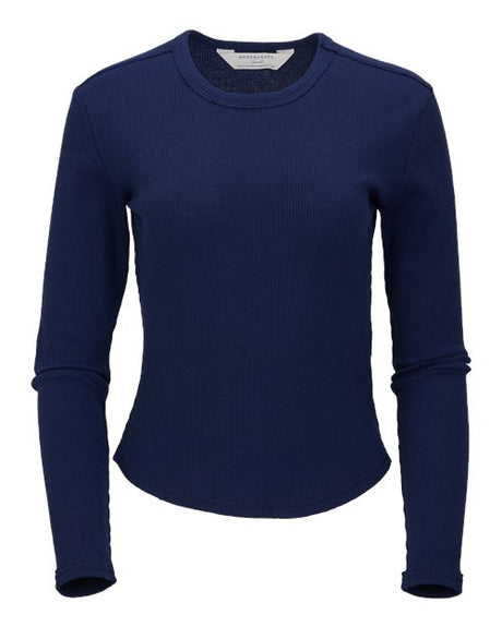 Boxercraft Women's Waffle Knit Baby Long Sleeve T-Shirt