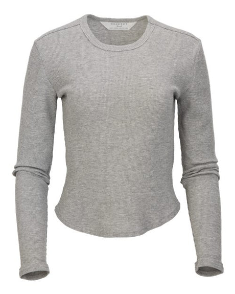 Boxercraft Women's Waffle Knit Baby Long Sleeve T-Shirt