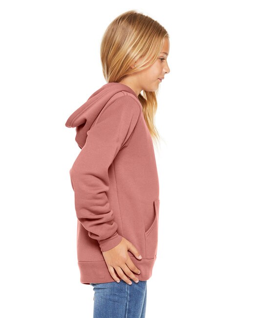 BELLA + CANVAS® Youth Sponge Fleece Turtle Neck Long Sleeve Hoodie - 3719Y