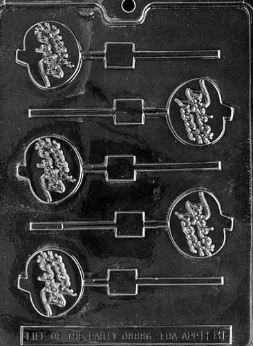 Trick Or Treat Pumpkin Lolly Chocolate Mold - LPH081