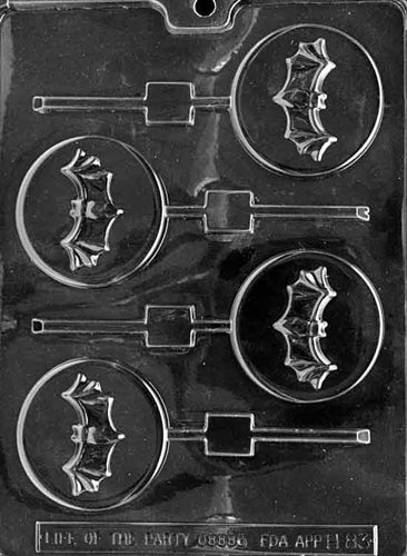 Bat on Moon Lolly Chocolate Mold