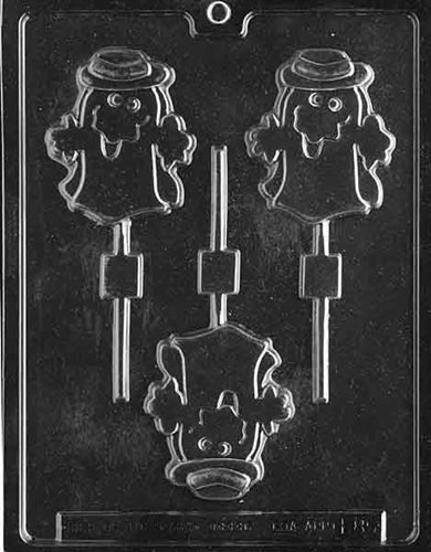 Scary Ghost with Hat Lolly Chocolate Mold