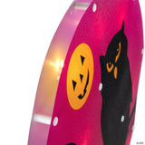 13.75" Lighted Owl Halloween Window Silhouette