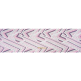 Metallic Silver, Pink and Mauve Chevrons and Arrows Luxury Burnout Brocade