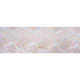 Metallic Rose Gold, Lavender and Mint Chevrons and Arrows Luxury Burnout Brocade