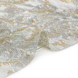 Metallic Gold and Silver Radiant Roses Luxury Brocade