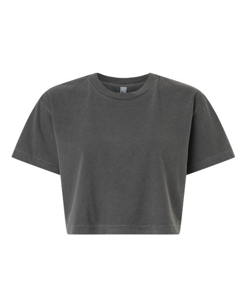 American Apparel Women's Garment-Dyed Heavyweight Cropped Tee