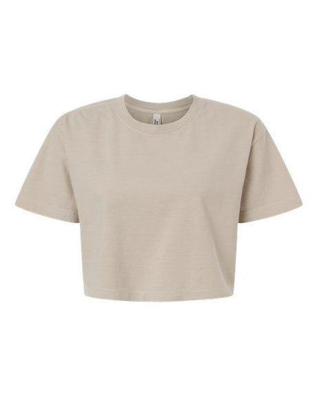 American Apparel Women's Garment-Dyed Heavyweight Cropped Tee