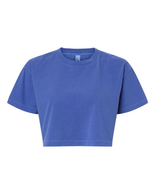American Apparel Women's Garment-Dyed Heavyweight Cropped Tee