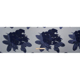 Metallic Navy Big Florals Luxury Burnout Brocade