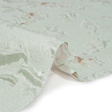 Metallic Gold and Mint Crackled Abstract Luxury Brocade
