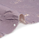 Metallic Rose Gold and Purple Crackled Abstract Luxury Brocade