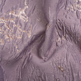 Metallic Rose Gold and Purple Crackled Abstract Luxury Brocade