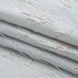Metallic Gold and Baby Blue Crackled Abstract Luxury Brocade