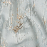Metallic Gold and Baby Blue Crackled Abstract Luxury Brocade