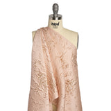 Metallic Gold and Pink Crackled Abstract Luxury Brocade
