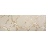 Metallic Gold and Gilded Beige Abstract Embers Luxury Burnout Brocade