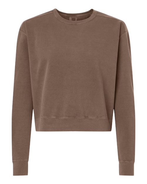 Comfort Colors Women's Garment-Dyed Mid-Length Crewneck Sweatshirt