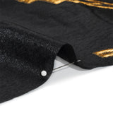 Metallic Gold and Black Abstract Embers Luxury Burnout Brocade