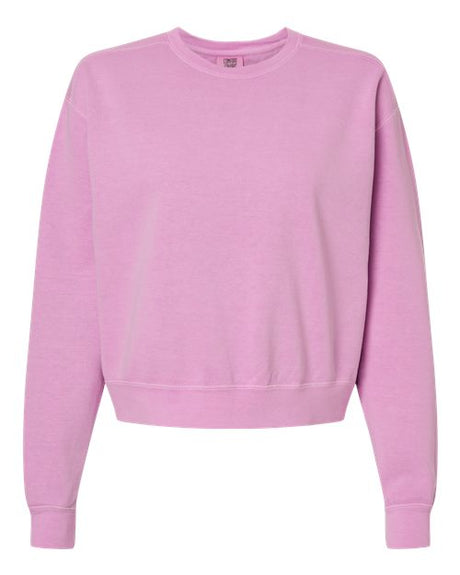 Comfort Colors Women's Garment-Dyed Mid-Length Crewneck Sweatshirt