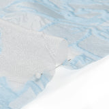 Baby Blue and Cream Floral Sheer Luxury Brocade