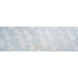 Pastel Blue and Gray Floral Sheer Luxury Brocade