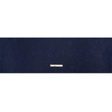 Luminous Navy Crinkled Luxury Brocade