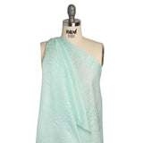 Luminous Aqua Crinkled Luxury Brocade