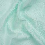 Luminous Aqua Crinkled Luxury Brocade