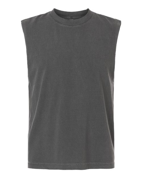 American Apparel Unisex Heavyweight Cotton Garment-Dyed Mid-Length Muscle Tee