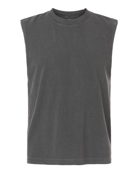 American Apparel Unisex Heavyweight Cotton Garment-Dyed Mid-Length Muscle Tee