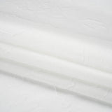 Luminous Off White Crinkled Luxury Brocade