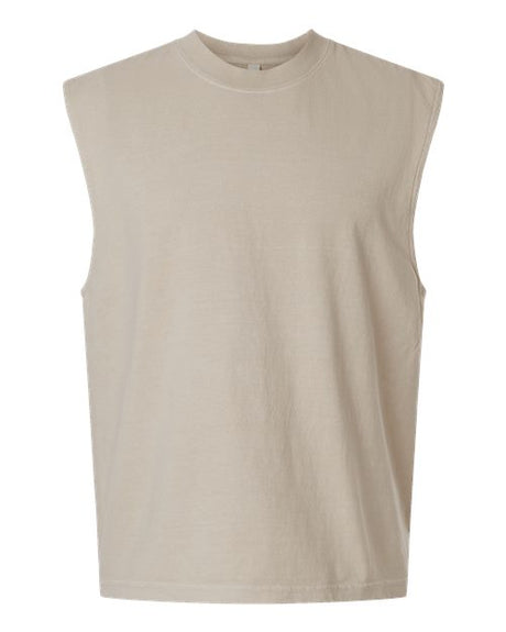 American Apparel Unisex Heavyweight Cotton Garment-Dyed Mid-Length Muscle Tee