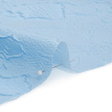 Luminous Baby Blue Crinkled Luxury Brocade