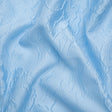 Luminous Baby Blue Crinkled Luxury Brocade