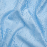 Luminous Baby Blue Crinkled Luxury Brocade