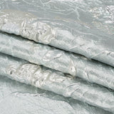 Metallic Silver and Gray Flower Clippings Luxury Brocade