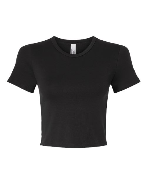 American Apparel Women's Baby Rib Cropped Tee