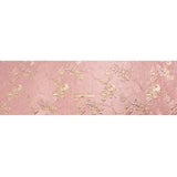 Metallic Pink and Gold Flower Clippings Luxury Brocade