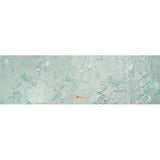Metallic Mint and Silver Flower Clippings Luxury Brocade