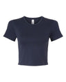 American Apparel Women's Baby Rib Cropped Tee