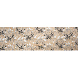 Metallic Gold, Beige and Black Floral Luxury Burnout Brocade