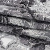 Metallic Silver and Gray Floral Luxury Burnout Brocade