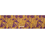 Metallic Copper, Mustard and Purple Geometric Distress Luxury Brocade
