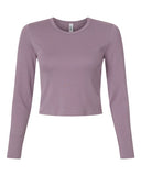 American Apparel Women's Baby Rib Long Sleeve Cropped Tee