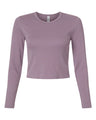 American Apparel Women's Baby Rib Long Sleeve Cropped Tee