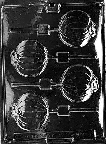 Plain Pumpkin Lolly Chocolate Mold