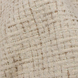 Crypton Creme Crosshatched Polyester Chenille Woven
